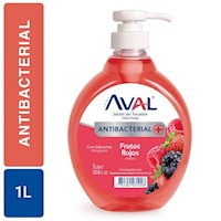 Jabón-Líquido-Antibacterial-Aval-Frutos-Rojos-x-1L